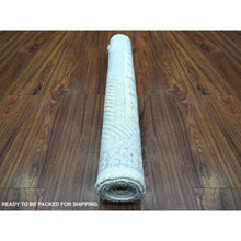 Load image into Gallery viewer, 3&#39;1&quot;x4&#39;10&quot; Ivory Natural Dyes White Wash Peshawar, Pure Wool Pomegranate Design Hand Knotted, Oriental Rug FWR429804