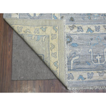 Load image into Gallery viewer, 8&#39;2&quot;x9&#39;10&quot; Light Gray Angora Oushak Willow And Cypress Tree Design Natural Dyes, Afghan Wool Hand Knotted Oriental Rug FWR430248