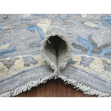 Load image into Gallery viewer, 8&#39;2&quot;x9&#39;10&quot; Light Gray Angora Oushak Willow And Cypress Tree Design Natural Dyes, Afghan Wool Hand Knotted Oriental Rug FWR430248
