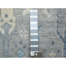 Load image into Gallery viewer, 8&#39;2&quot;x9&#39;10&quot; Light Gray Angora Oushak Willow And Cypress Tree Design Natural Dyes, Afghan Wool Hand Knotted Oriental Rug FWR430248