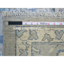 Load image into Gallery viewer, 8&#39;2&quot;x9&#39;10&quot; Light Gray Angora Oushak Willow And Cypress Tree Design Natural Dyes, Afghan Wool Hand Knotted Oriental Rug FWR430248