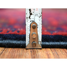 Load image into Gallery viewer, 5&#39;6&quot;x7&#39;8&quot; Deep And Saturated Red, Hand Knotted Afghan Khamyab With Geometric Medallions Design, Soft Wool, Oriental Rug FWR430638