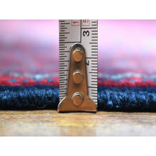 Load image into Gallery viewer, 9&#39;10&quot;x12&#39;6&quot; Deep And Saturated Red, Afghan Khamyab With Geometric Design, Pure Wool Hand Knotted, Oriental Rug FWR430668