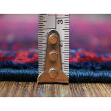 Load image into Gallery viewer, 3&#39;3&quot;x5&#39; Deep And Saturated Red, Afghan Khamyab With Geometric Design, Pure Wool Hand Knotted, Oriental Rug FWR430848