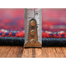 Load image into Gallery viewer, 2&#39;9&quot;x12&#39;10&quot; Deep And Saturated Red, Afghan Khamyab With Large Tribal Medallions Design, Soft And Shiny Wool Hand Knotted, Runner Oriental Rug FWR430872