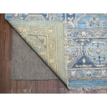 Load image into Gallery viewer, 8&#39;x9&#39;6&quot; Light Blue, Hand Knotted Anatolian Village Inspired With Large Medallion Design, Natural Dyes Soft Wool, Oriental Rug FWR430992
