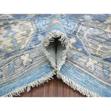 Load image into Gallery viewer, 8&#39;x9&#39;6&quot; Light Blue, Hand Knotted Anatolian Village Inspired With Large Medallion Design, Natural Dyes Soft Wool, Oriental Rug FWR430992