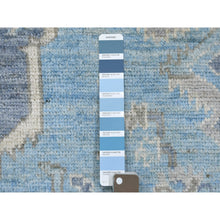Load image into Gallery viewer, 8&#39;x9&#39;6&quot; Light Blue, Hand Knotted Anatolian Village Inspired With Large Medallion Design, Natural Dyes Soft Wool, Oriental Rug FWR430992