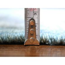 Load image into Gallery viewer, 8&#39;x9&#39;6&quot; Light Blue, Hand Knotted Anatolian Village Inspired With Large Medallion Design, Natural Dyes Soft Wool, Oriental Rug FWR430992