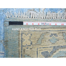 Load image into Gallery viewer, 8&#39;x9&#39;6&quot; Light Blue, Hand Knotted Anatolian Village Inspired With Large Medallion Design, Natural Dyes Soft Wool, Oriental Rug FWR430992