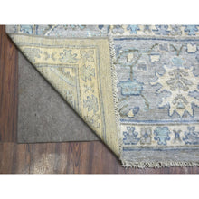 Load image into Gallery viewer, 8&#39;1&quot;x10&#39;4&quot; Silver Gray Angora Oushak All Over Motifs Natural Dyes, Afghan Wool Hand Knotted Oriental Rug FWR431034