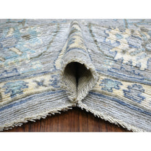 Load image into Gallery viewer, 8&#39;1&quot;x10&#39;4&quot; Silver Gray Angora Oushak All Over Motifs Natural Dyes, Afghan Wool Hand Knotted Oriental Rug FWR431034