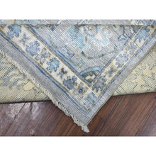 Load image into Gallery viewer, 8&#39;1&quot;x10&#39;4&quot; Silver Gray Angora Oushak All Over Motifs Natural Dyes, Afghan Wool Hand Knotted Oriental Rug FWR431034
