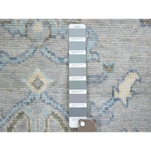 Load image into Gallery viewer, 8&#39;1&quot;x10&#39;4&quot; Silver Gray Angora Oushak All Over Motifs Natural Dyes, Afghan Wool Hand Knotted Oriental Rug FWR431034