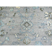 Load image into Gallery viewer, 8&#39;1&quot;x10&#39;4&quot; Silver Gray Angora Oushak All Over Motifs Natural Dyes, Afghan Wool Hand Knotted Oriental Rug FWR431034