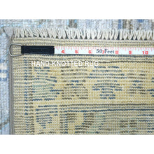Load image into Gallery viewer, 8&#39;1&quot;x10&#39;4&quot; Silver Gray Angora Oushak All Over Motifs Natural Dyes, Afghan Wool Hand Knotted Oriental Rug FWR431034