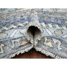 Load image into Gallery viewer, 8&#39;x9&#39;10&quot; Light Gray, Anatolian Village Inspired Geometric Design Natural Dyes, Natural Wool Hand Knotted, Oriental Rug FWR431190