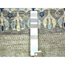 Load image into Gallery viewer, 10&#39;x13&#39;8&quot; Space Gray, Afghan Kashkuli Gabbeh Design, Natural Dyes Fine Weave, Soft Wool Hand Knotted, Oriental Rug FWR431502