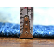 Load image into Gallery viewer, 8&#39;10&quot;x12&#39;4&quot; Denim Blue, Soft Wool Hand Knotted, Fine Peshawar With All Over Flower Design Densely Woven, Oriental Rug FWR431640