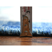 Load image into Gallery viewer, 10&#39;2&quot;x13&#39;6&quot; Denim Blue, Afghan Wool Hand Knotted, Fine Peshawar with All Over Heriz Design Densely Woven, Oriental Rug FWR431676