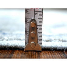 Load image into Gallery viewer, 2&#39;6&quot;x9&#39;9&quot; Light Gray, Pure Wool Hand Knotted, Fine Peshawar With Karajeh Design Densely Woven, Runner Oriental Rug FWR431712