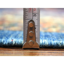 Load image into Gallery viewer, 9&#39;2&quot;x11&#39;10&quot; Navy Blue, Afghan Ersari With Large Elements, Natural Dyes Dense Weave Soft Wool Hand Knotted, Oriental Rug FWR431940