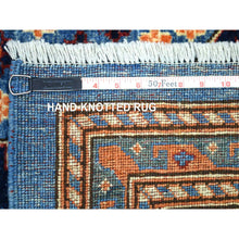 Load image into Gallery viewer, 9&#39;2&quot;x11&#39;10&quot; Navy Blue, Afghan Ersari With Large Elements, Natural Dyes Dense Weave Soft Wool Hand Knotted, Oriental Rug FWR431940