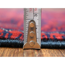 Load image into Gallery viewer, 3&#39;5&quot;x5&#39; Deep And Saturated Red Hand Knotted, Afghan Khamyab, Pure Wool Geometric Medallions Design Oriental Rug FWR432204