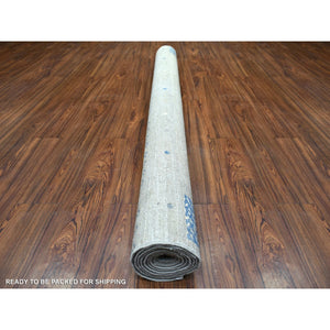 6'1"x9' Light Gray, Fine Weave Extra Soft Wool, Hand Knotted Afghan Kashkuli Gabbeh Design, Natural Dyes, Oriental Rug FWR432402