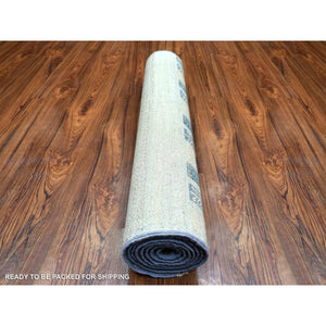 2'8"x7'8" Charcoal Gray, Afghan Kashkuli Gabbeh Design, Natural Dyes Fine Weave, Organic Wool Hand Knotted, Runner Oriental Rug FWR432408