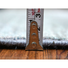 Load image into Gallery viewer, 2&#39;8&quot;x7&#39;8&quot; Charcoal Gray, Afghan Kashkuli Gabbeh Design, Natural Dyes Fine Weave, Organic Wool Hand Knotted, Runner Oriental Rug FWR432408