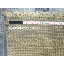 Load image into Gallery viewer, 2&#39;8&quot;x7&#39;8&quot; Charcoal Gray, Afghan Kashkuli Gabbeh Design, Natural Dyes Fine Weave, Organic Wool Hand Knotted, Runner Oriental Rug FWR432408