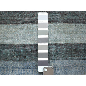 2'6"x5'5" Charcoal Gray, Afghan Kashkuli Gabbeh Design Natural Dyes, Fine Weave Pure Wool Hand Knotted, Runner Oriental Rug FWR432414
