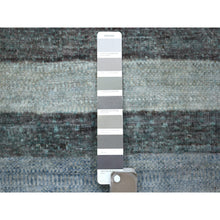 Load image into Gallery viewer, 2&#39;6&quot;x5&#39;5&quot; Charcoal Gray, Afghan Kashkuli Gabbeh Design Natural Dyes, Fine Weave Pure Wool Hand Knotted, Runner Oriental Rug FWR432414