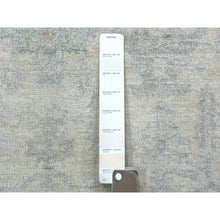 Load image into Gallery viewer, 3&#39;1&quot;x4&#39;10&quot; Ivory Pure Wool Natural Dyes Hand Knotted, Stone Wash Peshawar With Karajeh Design Oriental Rug FWR432594