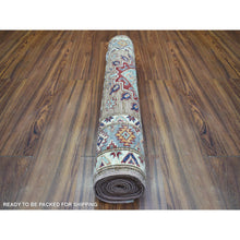 Load image into Gallery viewer, 2&#39;8&quot;x8&#39;6&quot; Walnut Brown Afghan Super Kazak, Hand Knotted, Ghazni Wool, Densely Woven, Natural Dyes Runner Oriental Rug FWR432744