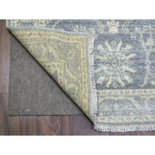 Load image into Gallery viewer, 2&#39;9&quot;x11&#39;5&quot; Stone Gray Extra Soft Wool Hand Knotted, Fine Peshawar With All Over Design Densely Woven, Runner Oriental Rug FWR433212
