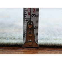 Load image into Gallery viewer, 8&#39;x9&#39;8&quot; Light Blue, Soft And Velvety Wool Hand Knotted, Afghan Angora Oushak With Branch And Flower Design Natural Dyes, Oriental Rug FWR433716