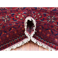 Load image into Gallery viewer, 9&#39;10&quot;x16&#39; Deep And Saturated Red, Afghan Khamyab With Tribal Medallions Design, Organic Wool Hand Knotted, Oversized Oriental Rug FWR433962