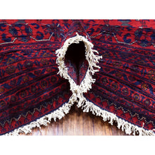 Load image into Gallery viewer, 10&#39;x19&#39;2&quot; Deep And Saturated Red, Hand Knotted Afghan Khamyab With Tribal Medallions, Extra Soft Wool, Oversized Oriental Rug FWR433968