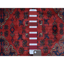 Load image into Gallery viewer, 10&#39;x19&#39;2&quot; Deep And Saturated Red, Hand Knotted Afghan Khamyab With Tribal Medallions, Extra Soft Wool, Oversized Oriental Rug FWR433968