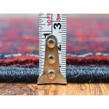 Load image into Gallery viewer, 2&#39;8&quot;x12&#39;10&quot; Deep And Saturated Red, Afghan Khamyab With Tribal Medallions Design, Soft Wool Hand Knotted, Runner Oriental Rug FWR434046