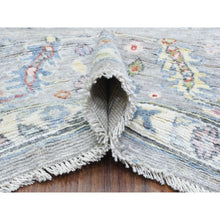 Load image into Gallery viewer, 8&#39;1&quot;x10&#39;1&quot; Light Gray, Hand Knotted Afghan Angora Oushak, Natural Dyes Soft Wool, Oriental Rug FWR434094