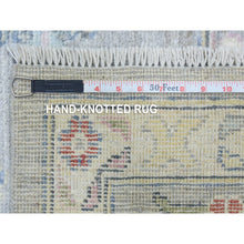 Load image into Gallery viewer, 8&#39;1&quot;x10&#39;1&quot; Light Gray, Hand Knotted Afghan Angora Oushak, Natural Dyes Soft Wool, Oriental Rug FWR434094