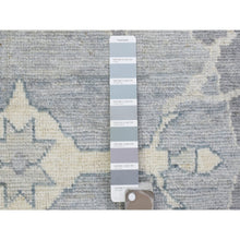 Load image into Gallery viewer, 10&#39;2&quot;x13&#39;10&quot; Gray Extra Soft Wool Afghan Angora Oushak With Flowing And Open Design Natural Dyes Hand Knotted Oriental Rug FWR435132