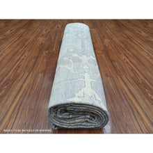 Load image into Gallery viewer, 10&#39;2&quot;x13&#39;10&quot; Gray Extra Soft Wool Afghan Angora Oushak With Flowing And Open Design Natural Dyes Hand Knotted Oriental Rug FWR435132