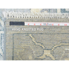 Load image into Gallery viewer, 10&#39;2&quot;x13&#39;10&quot; Gray Extra Soft Wool Afghan Angora Oushak With Flowing And Open Design Natural Dyes Hand Knotted Oriental Rug FWR435132