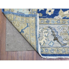 Load image into Gallery viewer, 8&#39;3&quot;x10&#39; Navy Blue, Fine Peshawar With Ziegler Mahal Design, Natural Dyes Dense Weave, Pure Wool Hand Knotted, Oriental Rug FWR435198