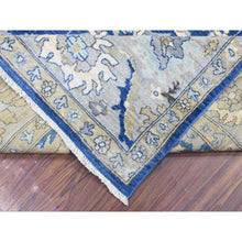 Load image into Gallery viewer, 8&#39;3&quot;x10&#39; Navy Blue, Fine Peshawar With Ziegler Mahal Design, Natural Dyes Dense Weave, Pure Wool Hand Knotted, Oriental Rug FWR435198