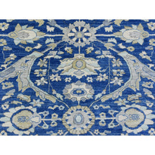 Load image into Gallery viewer, 8&#39;3&quot;x10&#39; Navy Blue, Fine Peshawar With Ziegler Mahal Design, Natural Dyes Dense Weave, Pure Wool Hand Knotted, Oriental Rug FWR435198